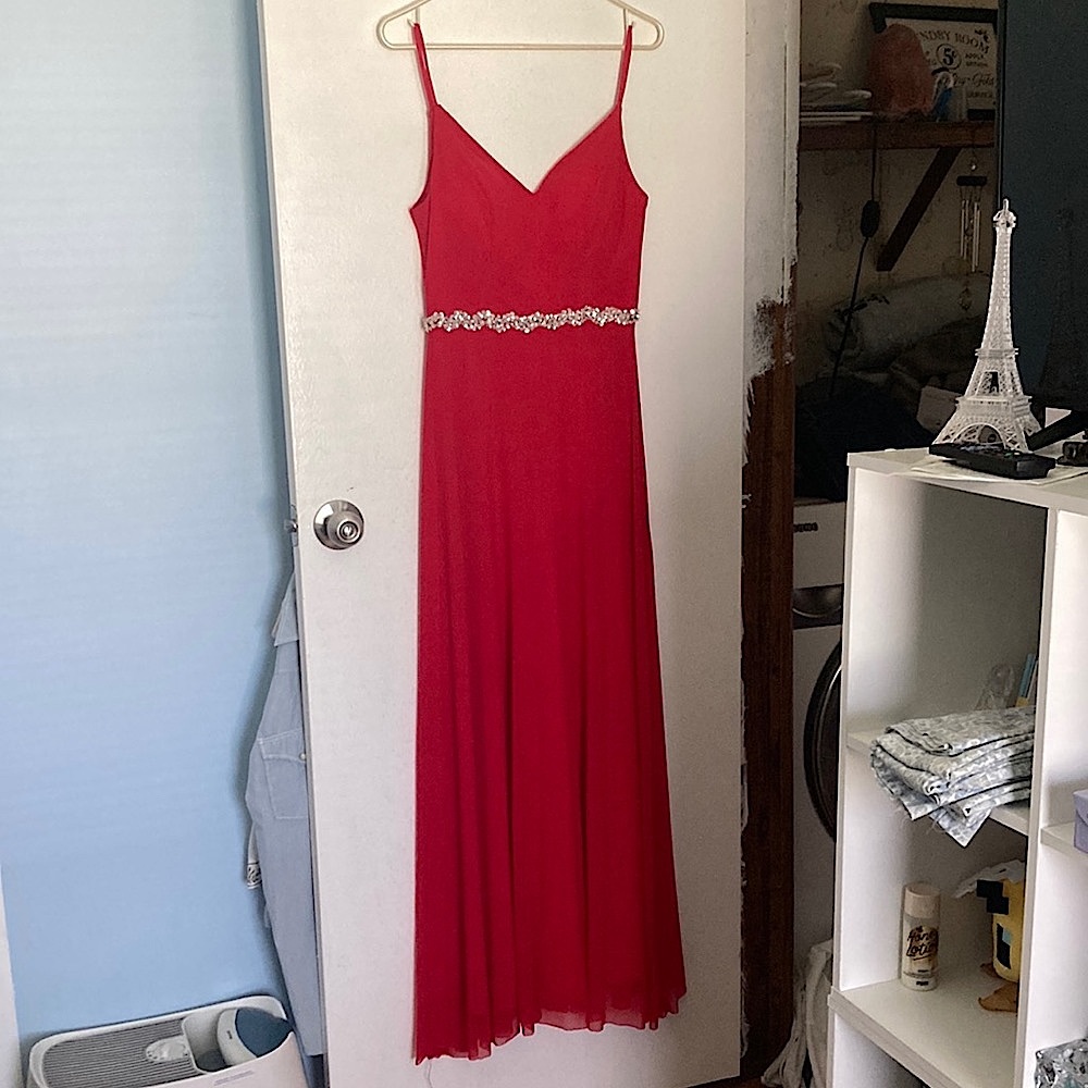 Gorgeous red evening dress/ prom dress